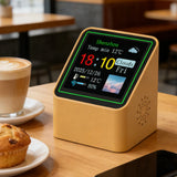 Smart WiFi Weather Forecast Station Clock with Temperature Humidity Display Date Clock Weather Station for Home Offices Bedroom