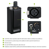 In Ear Monitor Amplifier With XLR Input Volume Adjustment Portable Stereo Headphone Amp Plug Play