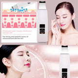 Ultrasonic Skin Scrubber Blackhead Remover Facial Cleanser Peeling Shovel Face Lifting Tool EMS Spatula Deep Cleansing
