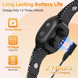 No Shock Dog anti bark Collar,  Beep and Dual Vibration Function Magnetic Charging With Big  Color Screen