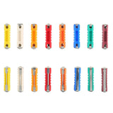 120pcs Torpedo Shaped Fuses Set 5A 8A 10A 16A 20A 25A 30A 40A for Protect Automotive Circuits for Old Style Classic Cars