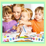 E-Easy To Use-Mini Acrylic Paint Set, Acrylic Paint Strips For Kids And Adults, Perfect For Birthday Partyhome Classroom Gifts