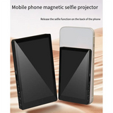 Wireless Magnetic Selfie Monitor For Iphone Selfie Mirroring Enhanced Rear Camera Viewing Grey