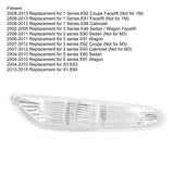 Car Side Marker Light LED Turn Signal Lamp Assembly Replacement for  1/3/5 Series E82 E81 E88 E46 E90 E91 E92 E93 X3 X1
