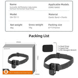 Vertical/Horizontal Headband Rotatable Elastic Retention Strap Lightweight Adjustable Head Fixed strap for DJI Osmo Nano