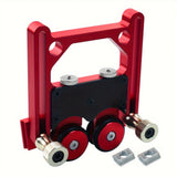 Adjustable Thin Rip Jig Anti-Rebound Feather Board Tool Stock Guide Roller Aluminum Alloy One-Way Table Saw Feeding Guide Roller
