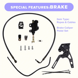 Brake Hose Kit Hydraulic Reservoir Foot Brake Pedal Lever For Talaria Sting MX3 MX4 MX5 Electric Dirt Bike