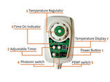 Korea Mat Photon Pad with Jade & Tourmaline - Relaxation Pad for Soothing Warmth & Comfort Pad With Controller Warming