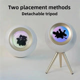 Ferrofluid Music Rhythm Lamp 30W Bluetooth Speaker Magnetic Fluid Pickup Visual Display Lamp Companion Light Black