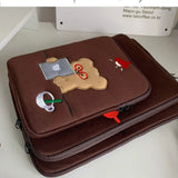 Cute Cartoon Bear Tablet Sleeve Bag Shockproof Soft Case Laptop Storage Bag Portable 11/13/15 Inch Tablet Sleeve Case