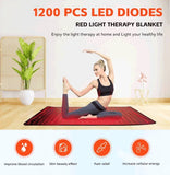 2026 Newest LED Red Light Therapy Yoga Mat 660nm 850nm Whole Body near Infrared Relaxation Mat for Home Health Large Size