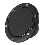Car Fuel Filler Door Cover Aluminum Alloy Fuel Tank Cap Cover Black Oil Gas Tank Cap for  Wrangler JK 2007-2017 Accessories