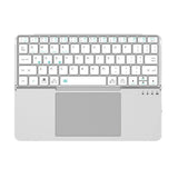 Folding Bluetooth Keyboard with Touchpad PC Phone Holder Foldable Keyboard Wireless PU Leather for iOS/Android/Windows/Mac