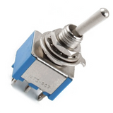 10X AC 3A/250V 6A/125V 6 Pin DPDT On/On 2 Position Mini Toggle Switch Blue