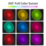 Mood Lighting RGB Sunset Lamp Photography Lighting RGB Lighting LED Projection Lamp Adjustable Brightness
