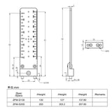 Magnetic Height Gauge for Optical Laboratory – Beam Height Measurement Ruler with Locating Pin
