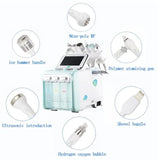 Multifunction 6 in 1 H2O2 hydra oxygen water facial deep cleaning diamonds microdermabrasion machine