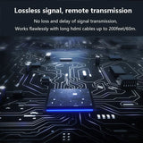 Mini 4K*2K HDMI-Compatible 2.0 Extender Repeater 40M 3D 18Gbps HDMI 2.0 Signal Amplifier Booster Adapter For PS4 HDTV PC Monitor