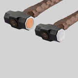 Outdoor Camping Tent Hammer - 45# Manganese Steel Dual-Head Mallet with Black Walnut Handle, Diamond-Faceted Design