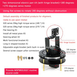2D Servo 270 Degree 2D Electric Pan Tilt Bearing Bracket Camera With Flat Screw DIY Kit