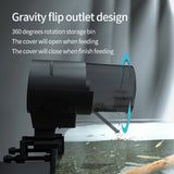 WiFi Intelligent Timing Automatic Feeder Aquarium Goldfish Feeder 210ML Capacity Fish Feeder Mobilephone APP Control Particle