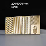 Copper Ice Design Stamping Plate Ice Cube Stamper Cocktails LOGO Making Bar Ice Printing Bartender Whiskey Pressing Tray Mold