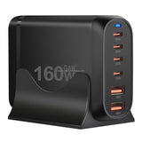 160W Desk Desktop Dock Laptop 2Usb Wall Universal Type-C Mobile Phone Wall Gan Design Cell Usb Charger Adapter Fast Charging