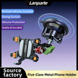 Five Claw Metal Vacuum Adsorption Car Phone Holder Bracket for Off-road Vehicles Sturdy Stable for 6.1-7.2 Inch Phones
