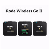 2.4g Wireless Lavalier Mic Microphone System Rode Wireless GO II GOII for Android Phones iPhone Camera Laptop 200m Transmission