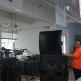 DM1520 Music Studio Equipment Full Set Outdoor Professional Split Dual Cinema Horn Cinema Sound System Large Auditorium Speakers