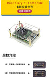 Raspberry Pi Stackable Case - Multi-Layer Cluster Housing for 3B/3B+/4B (Stackable Design)