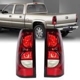 2PCS Red Black Rear Left Right Tail Lights 55112990AC Waterproof Brake Lamps Replacement 1500 2500 3500 2007