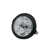6.3 Inch Retro Motorcycle Grill Headlight Cover Mask Diamond Side Mount for Cafe Racer Bobber Custom Modified Parts