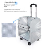 Cat Carriers Shoulder Bag Large-capacity Pet Backpack Universal Wheel Breathable Shoulders Trolley Cat Bag