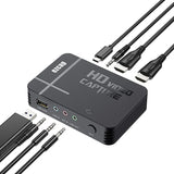 1080P HD AV Video Capture Card Recording Loop Analog To Digital Video Recorder Save To USB Flash Disk Mic in Line In