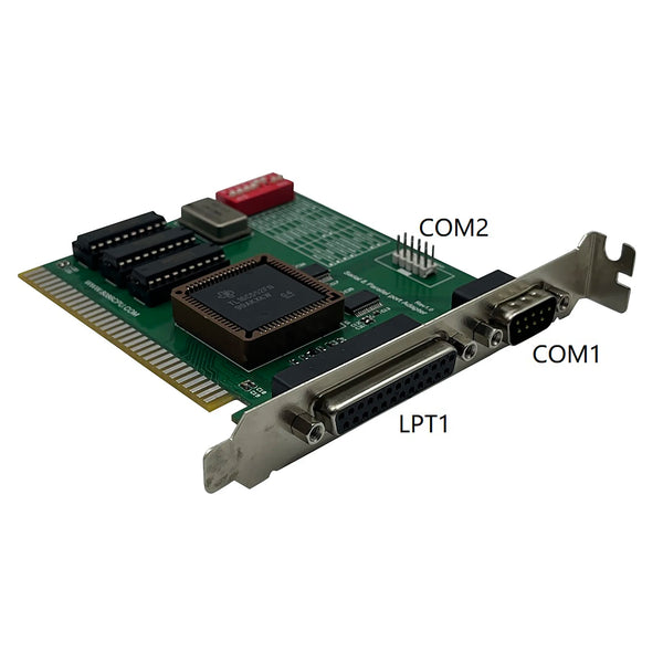 ISA RS232 Serial and Parallel Port Expansion Card ISA COM1 COM2 LPT C ...