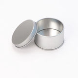 20pcs Small Metal Round Tin Silver Storage Box Case