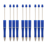 10 Pieces Bead Ballpoint Pens Cute Black Ink School Writing Supplies Beadable Pens for Drawing Office Teacher Students Classroom