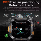 HT36 Smart Watch 2.01 Inch IPS Screen With Flashlight Heart Rate Monitor Waterproof Bluetooth Bracelet Outdoor Sports Smartwatch
