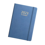 A5 Diary Notebook, 2023 Monthly Journal Notepad 180 Sheets 360 Pages Writing Pads PU Leather Cover for Business Work Supplies