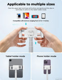 Tablet Floor Stand-Flexible Long Arm Tablet&Phone Holder,360° Angle Adjustable, Aluminum, Bedside,Compatible with 4.7''-11''