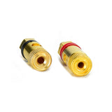 New High Current Binding Post Red Black Terminal Binding Posts Pure Copper Gold Plated Amplifier Speaker Binding Post Connector