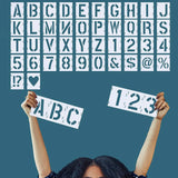 Letter Stencils 2 inch Reusable Letter and Number Stencils Craft Stencils and Templates for Painting on Wood Fabric Wall Rock