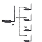 50m Wireless HDMI Extender Video Transmitter Receiver 1 To 2 3 4 1x4 Display for TV Box Camera Laptop PC To TV Monitor Projector