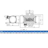 30W DC 24V Brush Vibration Motor 1.5A 3000RPM Speed Adjustable Industrial Motor Vibrator Force 0.3KN With Power Adapter