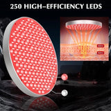 Circular Red Light Therapy Lamps Panel Beauty Rejuvenation Skincare Beauty Instrument Brightening Firm Skin Home Portable Device
