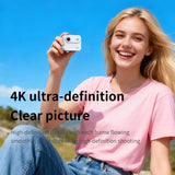 Mini Sports Camera 4K Ultra Clear Recording VLOG Recorder Flip Screen Anti Shake  Wide-angle Student Travel Camera Portable