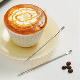 50pcs Coffee Latte Art Pen Latte Foam Art Needle Stainless Steel