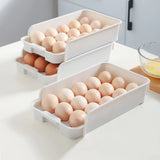 Stackable Egg Storage Box  Refrigerator Storing Container Eggs Tools Racks Plastic Fresh Egg Shelf Kitchen Accessories