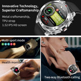 T95 High-end Business Smartwatch With Headphones Metal Case HD Full Circle Touch HIFI 9D Sound Quality Message Alerts BT Calls